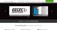 Desktop Screenshot of geteccontabilidade.com.br