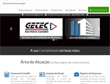 Tablet Screenshot of geteccontabilidade.com.br